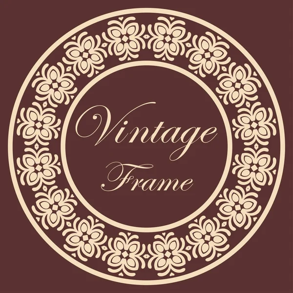 Cadre rond vintage Illustration De Stock