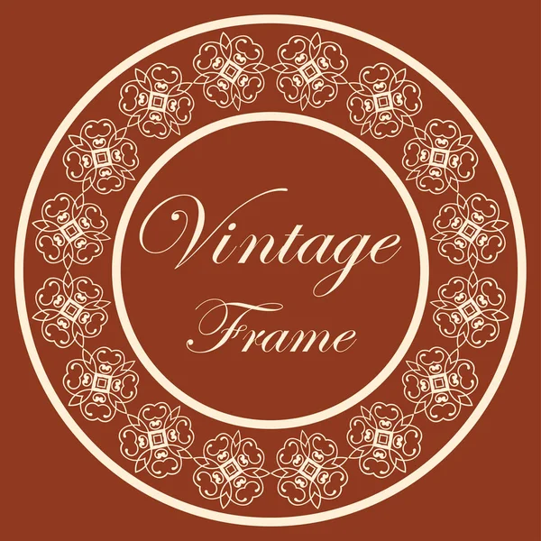 Vintage rond frame Rechtenvrije Stockvectors