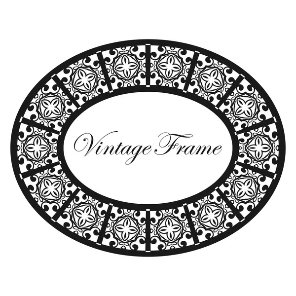 Vintage rond frame — Stockvector