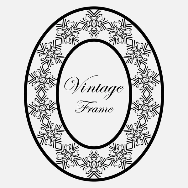 Vintage round frame — Stock Vector