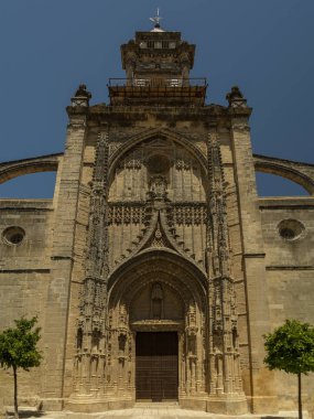 Santiago Kilisesi 'nin cephesi. Jerez de la Frontera, Endülüs, İspanya