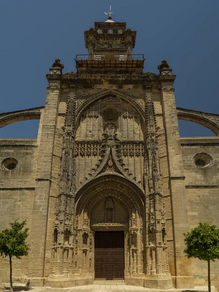 Facade Church Santiago Jerez Frontera Andalusia Spain — Stock Photo, Image