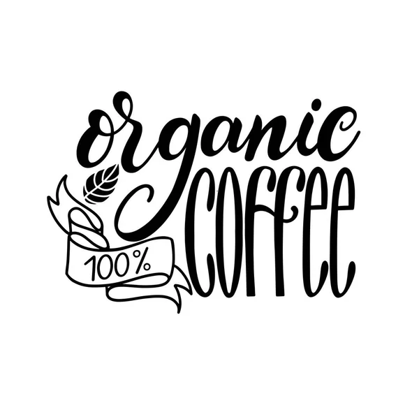 Fresh Organic Coffee — Stock Vector