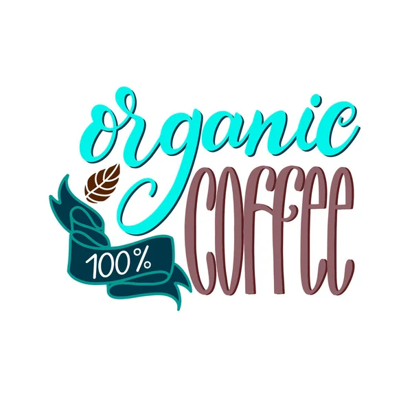 Органический кофе — стоковый вектор