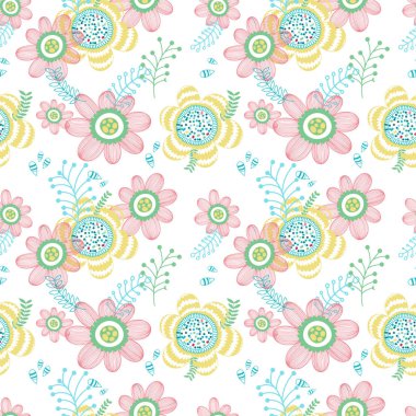 Bahar sorunsuz çiçek desenli