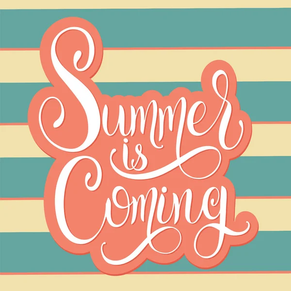 Το καλοκαίρι είναι επόμενα γράμματα — Διανυσματικό Αρχείο