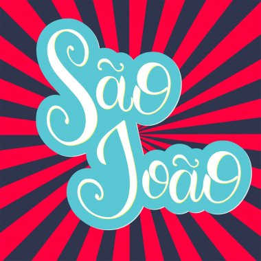 Yaz ortası elle çizilmiş ettering