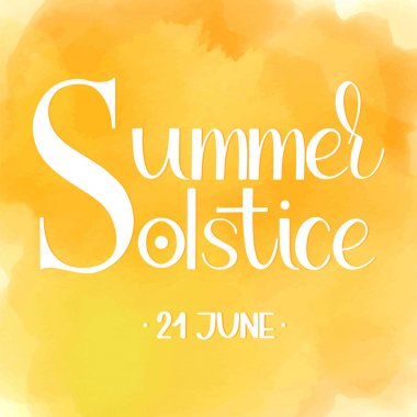 Summer solstice lettering clipart