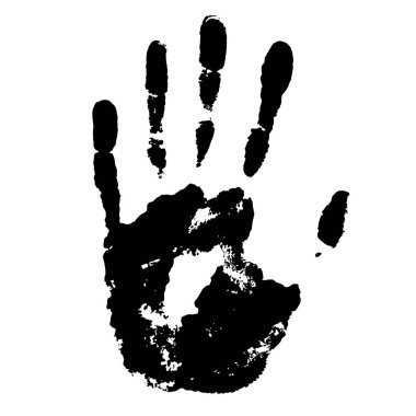 vektör çizim tasarım siyah beyaz arka plan üzerinde izole el