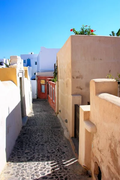 Santorini Oia güzel beyaz evler