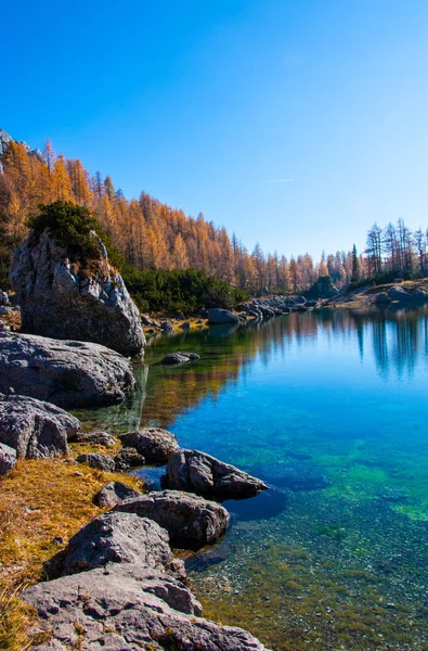 bir Triglav Lakes Valley Güz, Slovenya