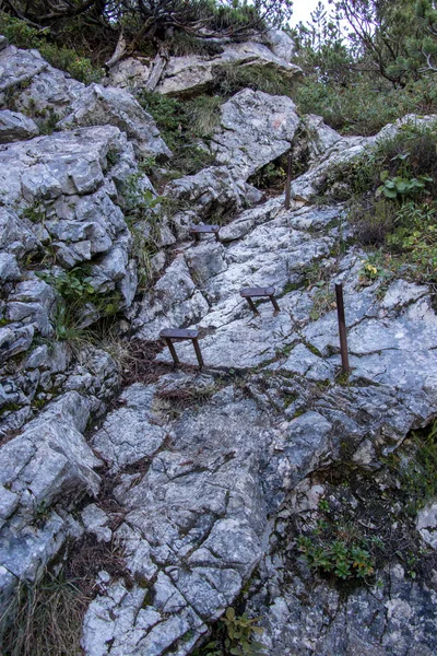 Hiking Trail Iron Rods Spik — стокове фото