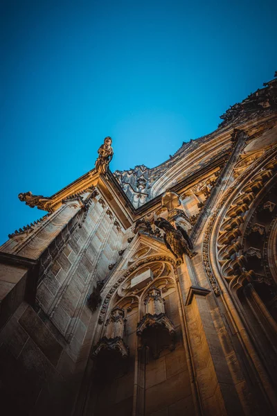 Small Statues Vitus Cathedral — 스톡 사진