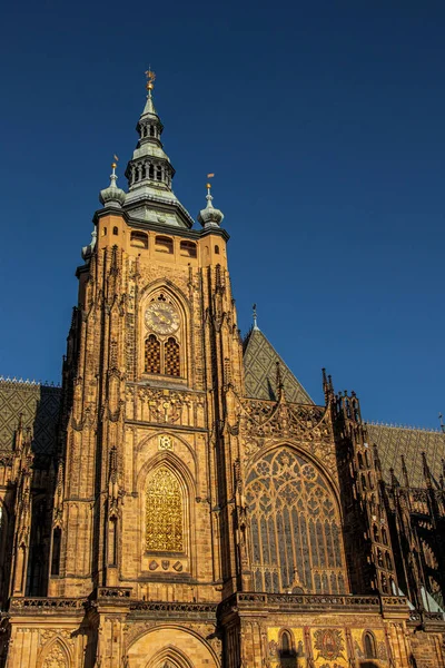 Middle Tower Vitus Cathedral — Stock Photo, Image