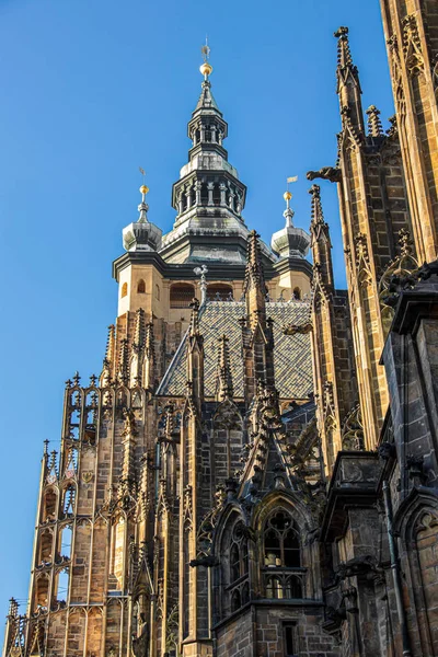 Towers Vitus Cathedral — Stock Photo, Image