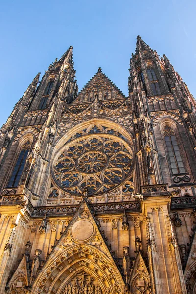 Front Side Vitus Cathedral — Stock Photo, Image
