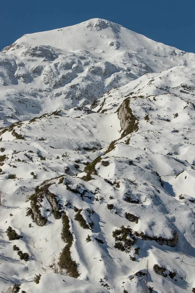 Plateau Komna Winterzeit Bohinj — Stockfoto