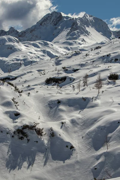 Komna Hochebene Mit Schnee Bedeckt Bohinj — Stockfoto