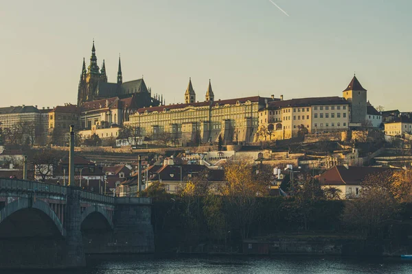 Uitzicht Kasteel Kathedraal Praag — Stockfoto