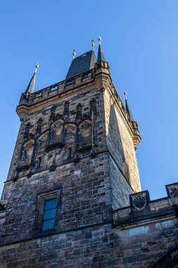 Pragua 'daki Old Town Köprüsü Kulesi.