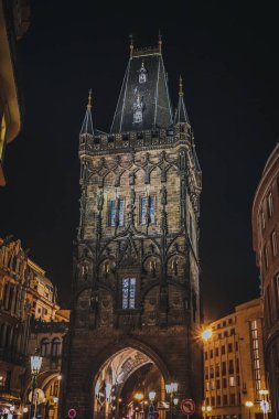 Gece kulesi, Prag şehri.