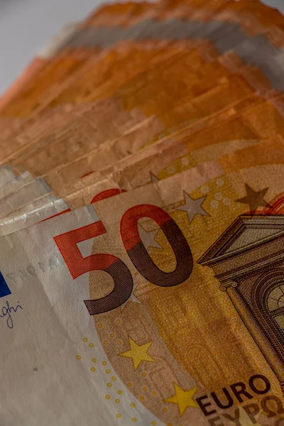 Sacco Banconote Euro — Foto Stock