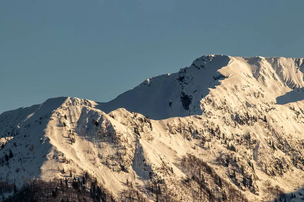 Südliches Bohinjer Gebirge Sonnenbeschienen — Stockfoto