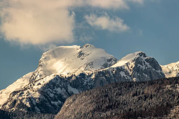 Montañas Bohinj Cubiertas Luz Solar —  Fotos de Stock