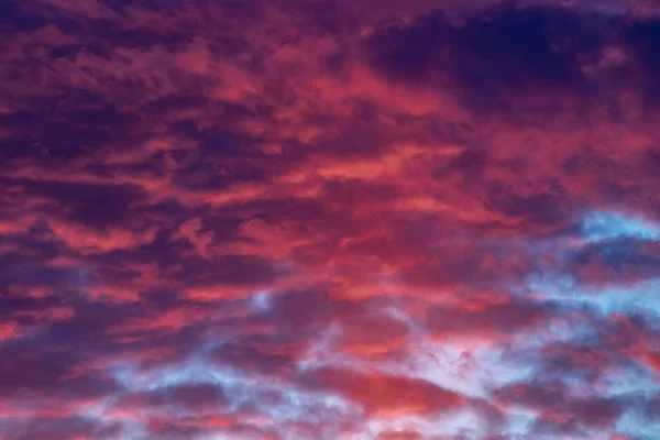 Nubes Rojas Vívidas Cielo —  Fotos de Stock