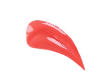 Beyaz arka plan üzerinde dudak parlatıcısı. Profesyonel makyaj ürünleri