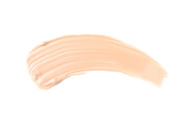 Beyaz zemin üzerine sıvı temel. Profesyonel makyaj ürünleri