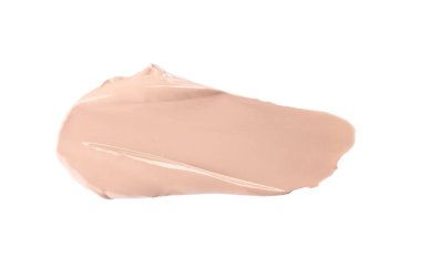 Beyaz zemin üzerine sıvı temel. Profesyonel makyaj ürünleri