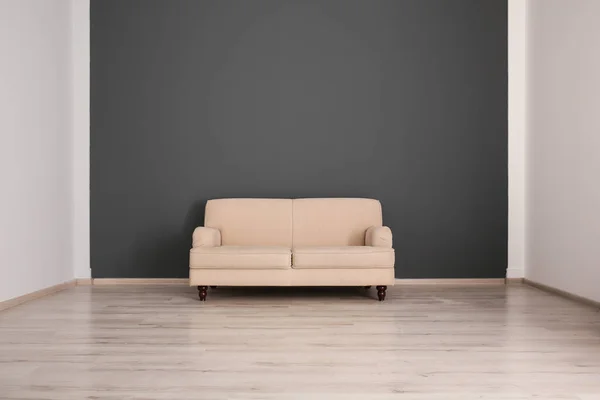 Interiér elegantní pokoje s pohodlnou pohovkou — Stock fotografie