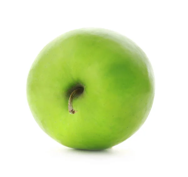 Friss zöld alma fehér háttér — Stock Fotó