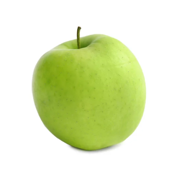 Φρέσκο πράσινο μήλο σε λευκό φόντο — Φωτογραφία Αρχείου