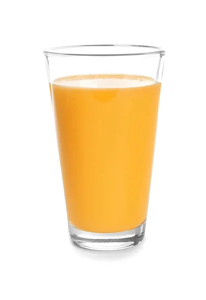 Vaso de zumo de naranja aislado sobre blanco —  Fotos de Stock