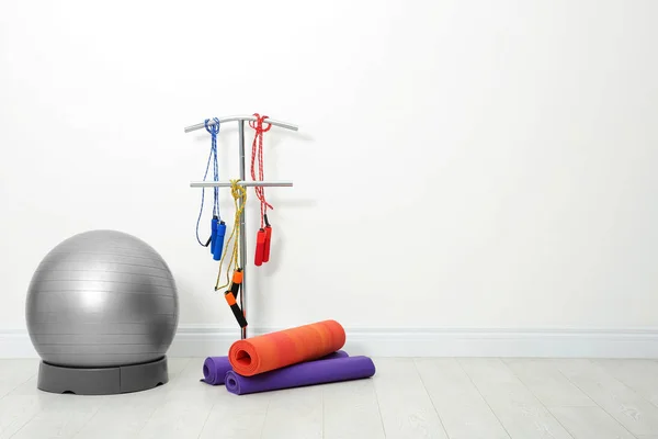Sports inventory in physiotherapy gym