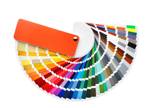 Образцы цветовой палитры на белом фоне
