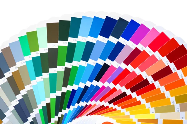 Color palette samples on white background — Stock Photo, Image