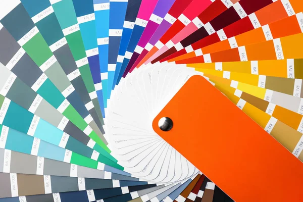 Amostras de paleta de cores, close-up — Fotografia de Stock