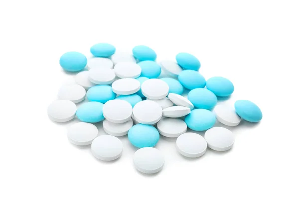 Heap of pills on white background — Stock Photo, Image