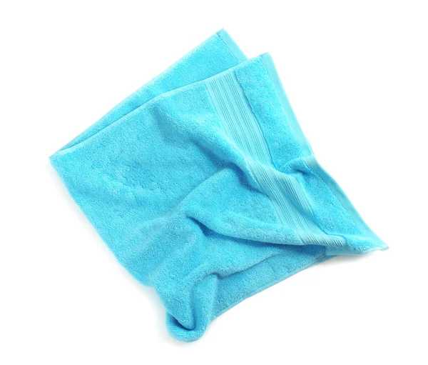 Czysty soft ręcznik na białym tle — Zdjęcie stockowe