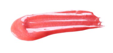 Beyaz arka plan üzerinde dudak parlatıcısı. Profesyonel makyaj ürünleri