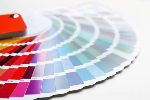 Amostras de paleta de cores, close-up — Fotografia de Stock