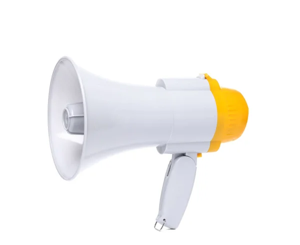 Electronic megaphone on white background — Stock Photo, Image