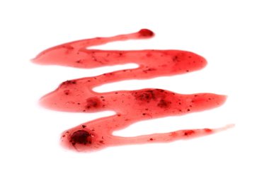 Beyaz arka plan üzerinde tatlı berry reçel