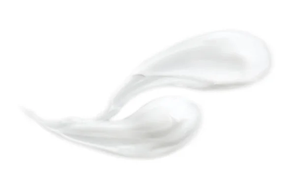 Campione di crema corpo naturale su sfondo bianco — Foto Stock