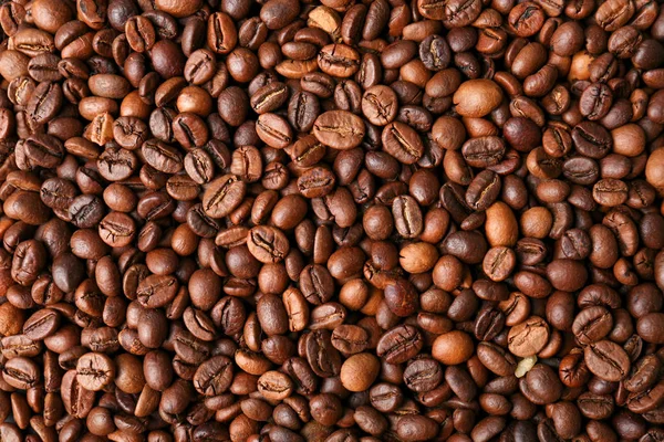 Aromatische geroosterde koffiebonen — Stockfoto