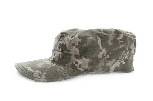 Gorra militar sobre fondo blanco — Foto de Stock