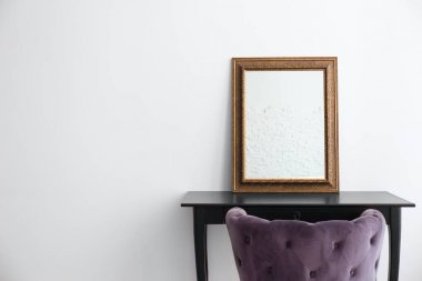 Modern makyaj odası iç tuvalet Masası ve ayna